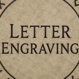 Laser engrave my knife with lettering