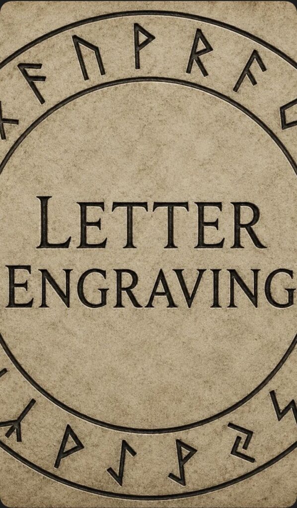 Laser engrave my knife with lettering